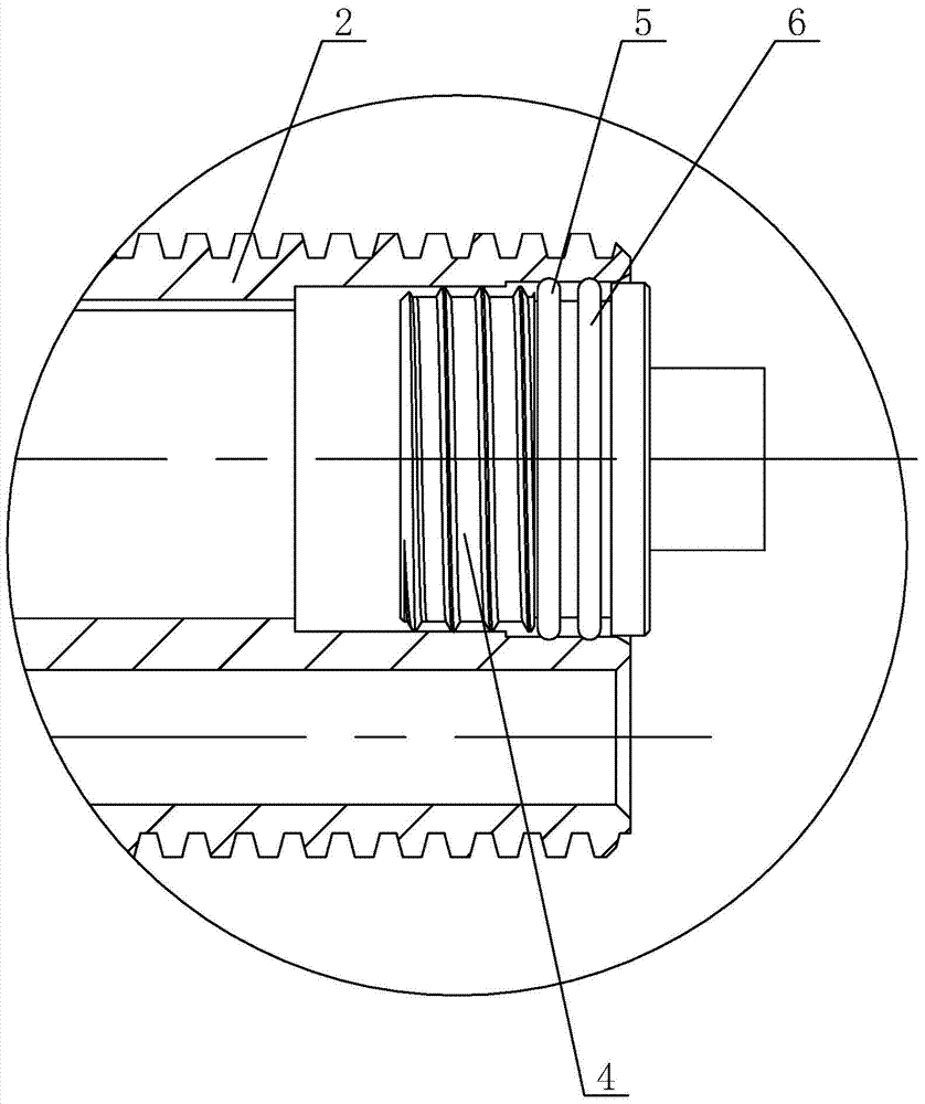 Probe cabin sealing structure of trenchless guide drill