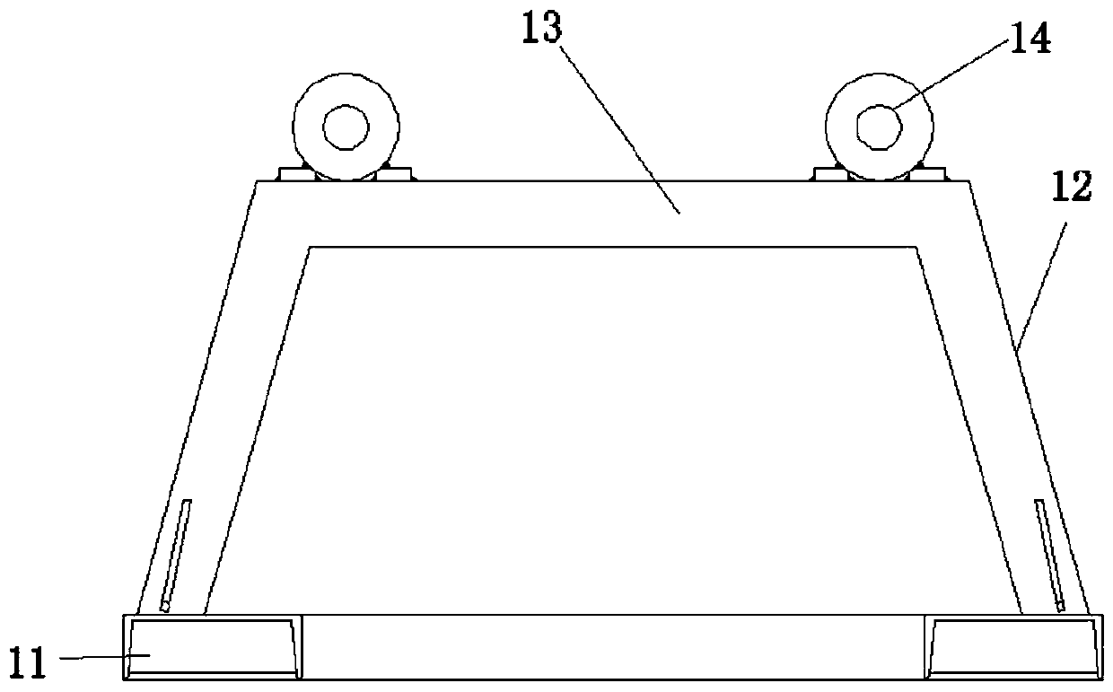 Coiled material conveying device and adjusting method of conveying device