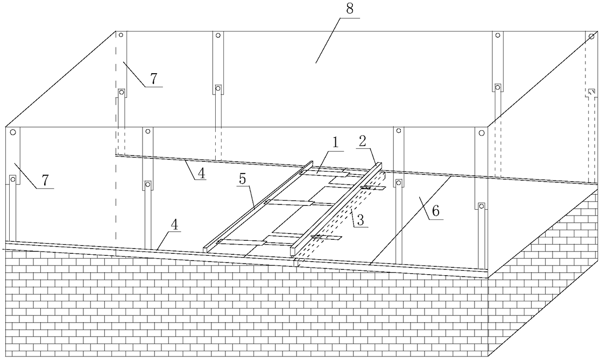 Paving device for analogue simulation experiment material and use method of paving device