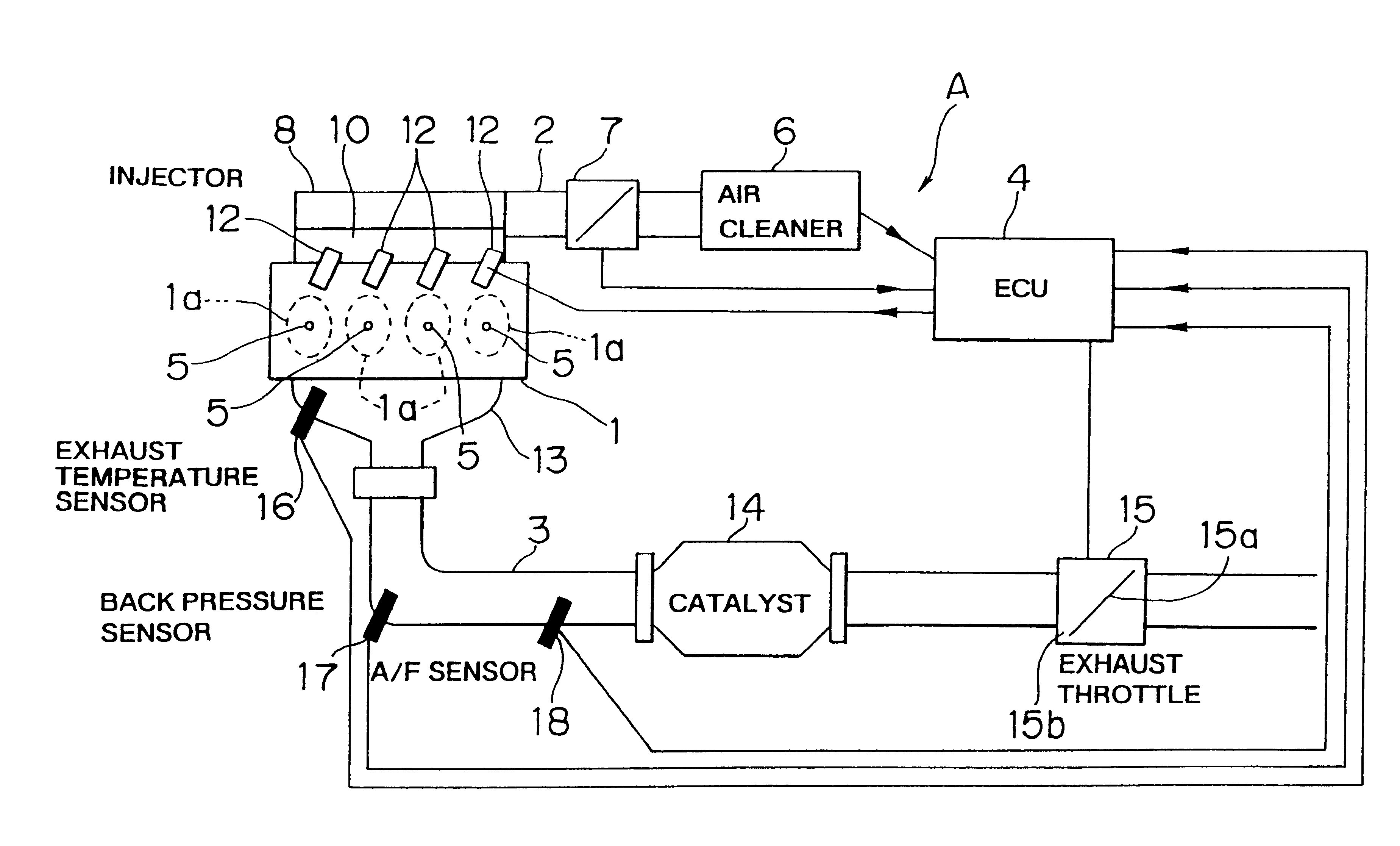 Exhaust temperature raising apparatus and method for internal combustion engine