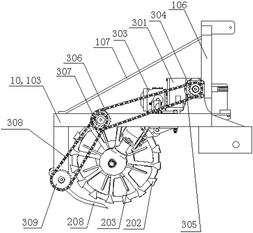 A sugar beet digging device