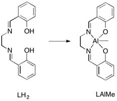 Method for Catalyzing Caprolactone Polymerization Using Aluminum Complex Containing Salicylaldehyde Group