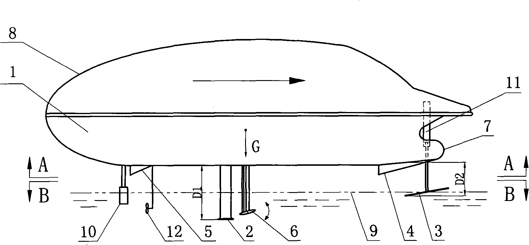 Hydrofoil craft having hydroplane function