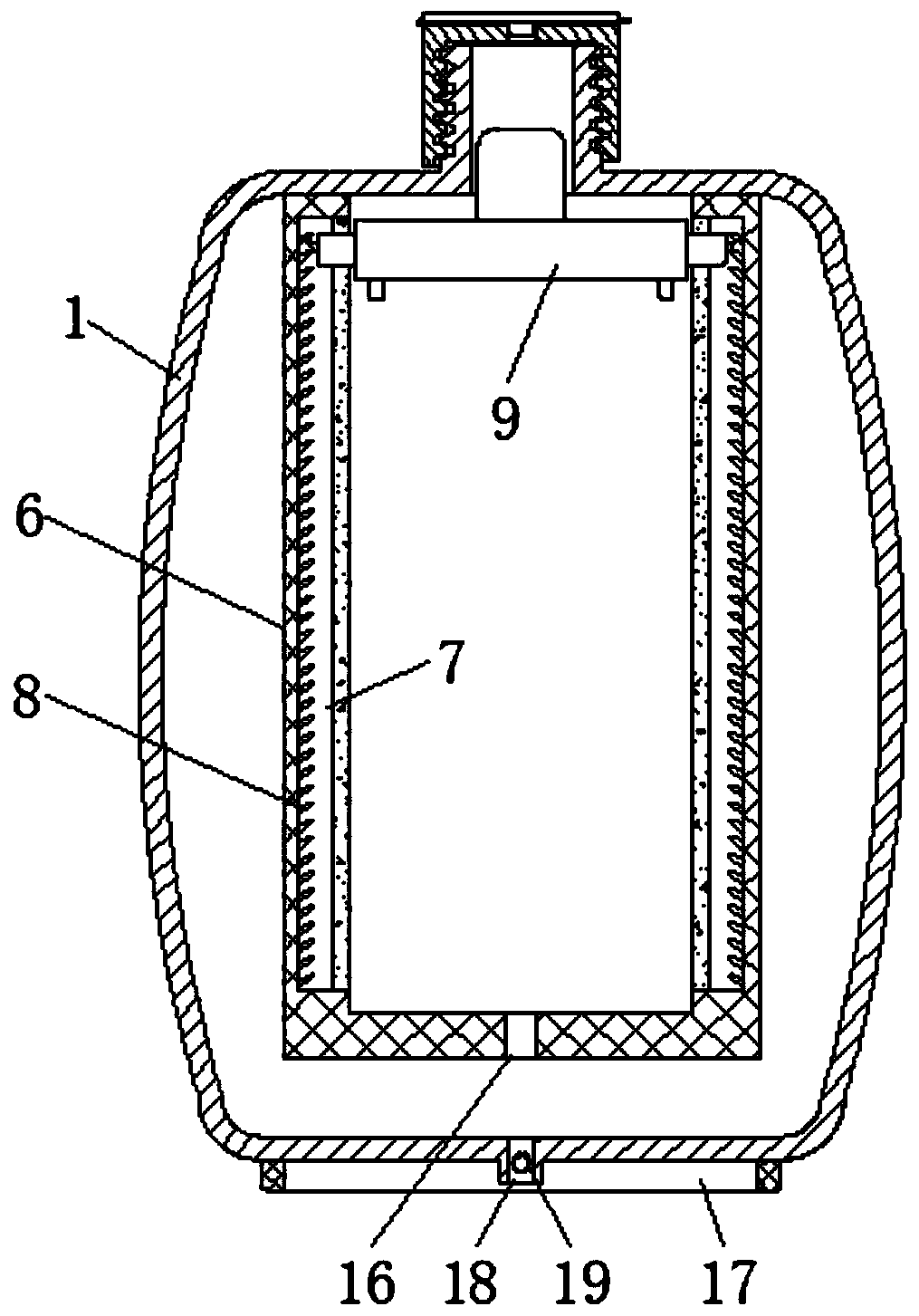 Bath supply plastic storage bottle capable of achieving extruding conveniently