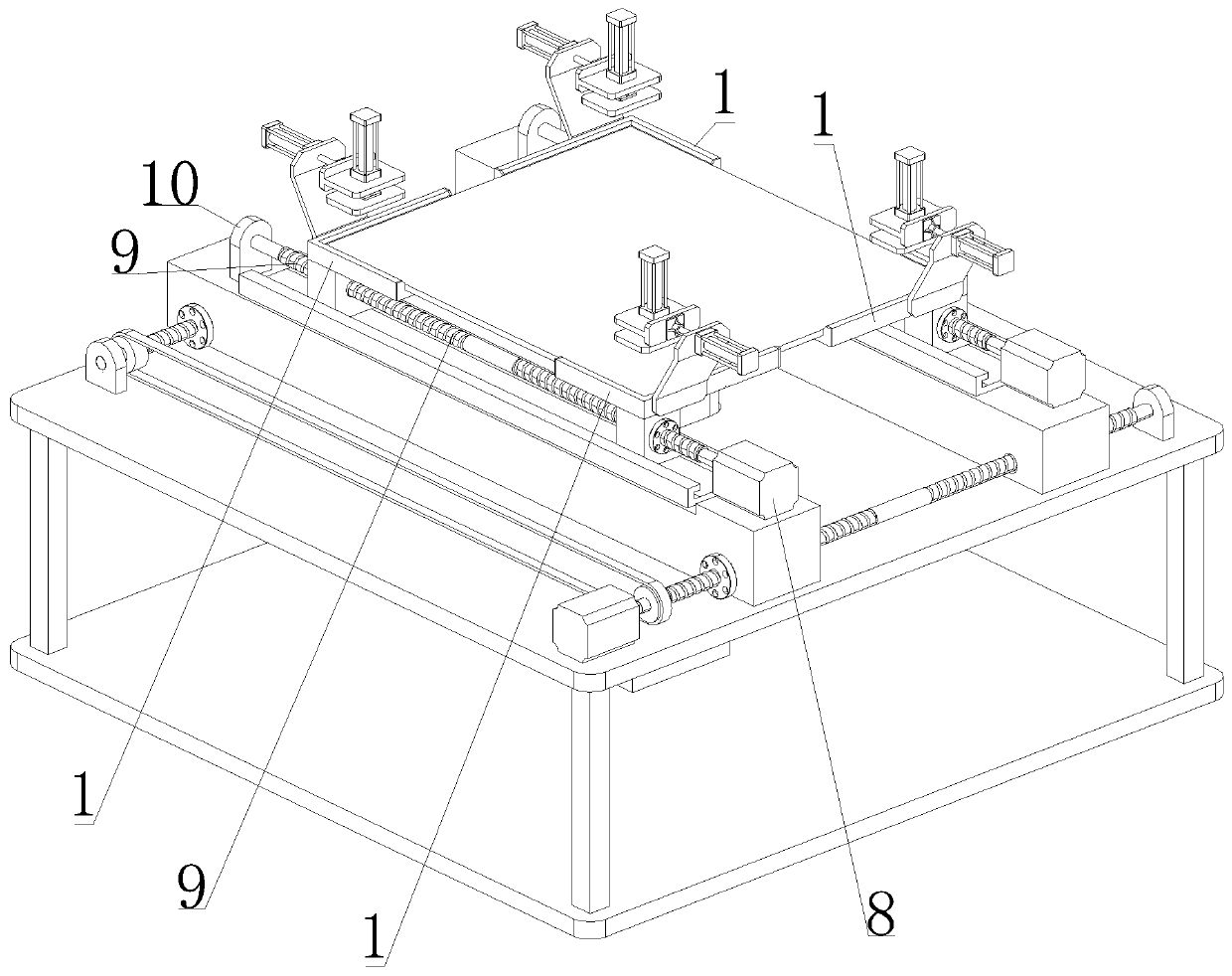 Bracket mechanism for testing flexible material