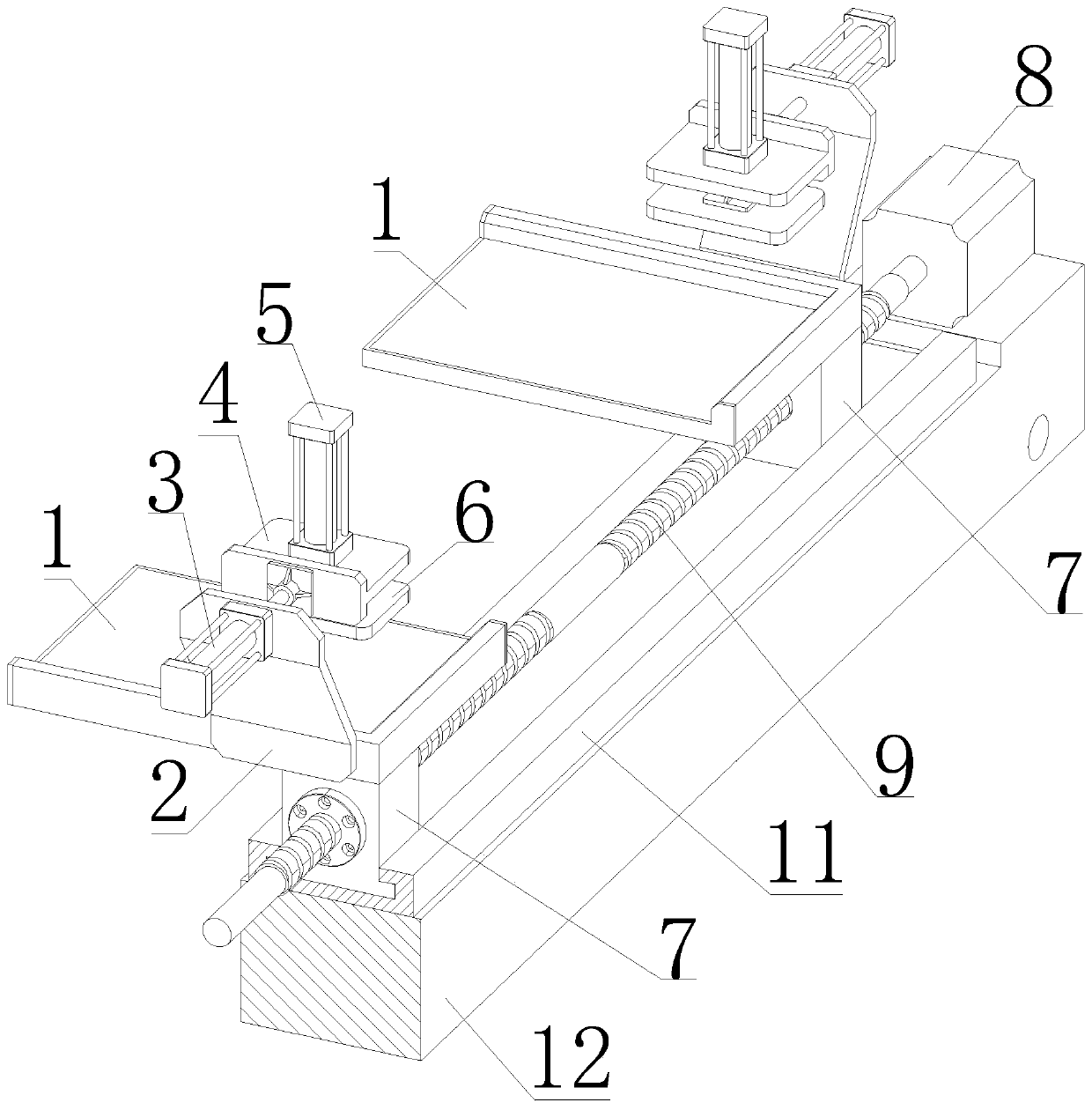 Bracket mechanism for testing flexible material