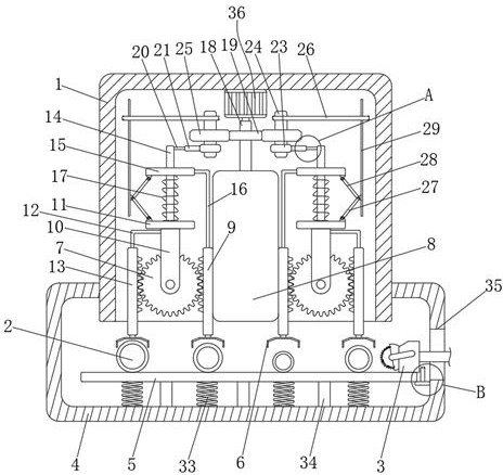 An automatic processing and forming device for welding grooves of welded elbows