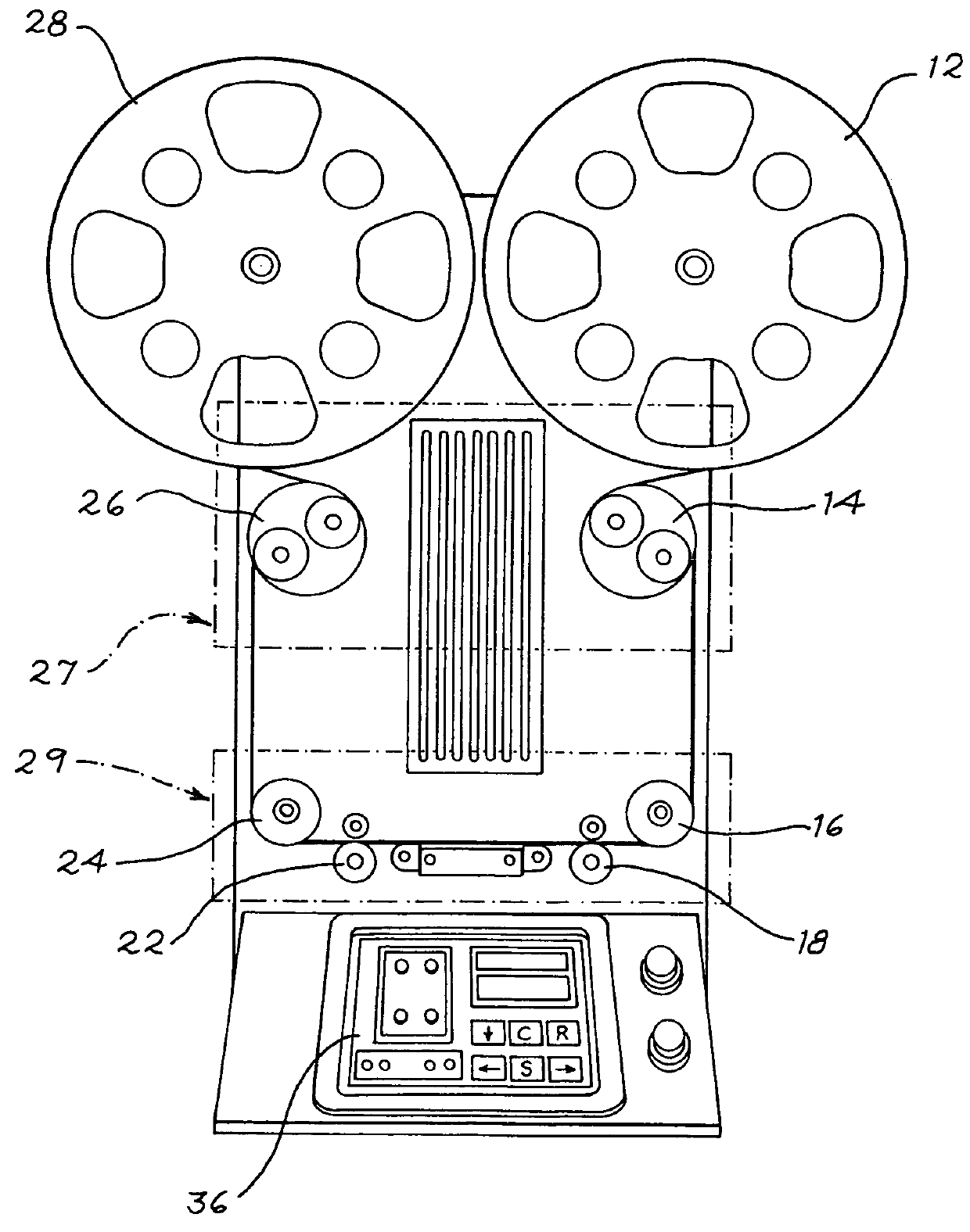 Method and apparatus for continuous motion film scanning