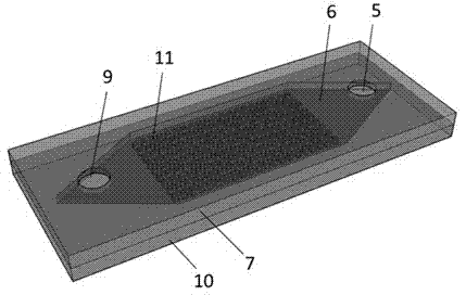 High-density array chip device used for digital nucleic acid amplification