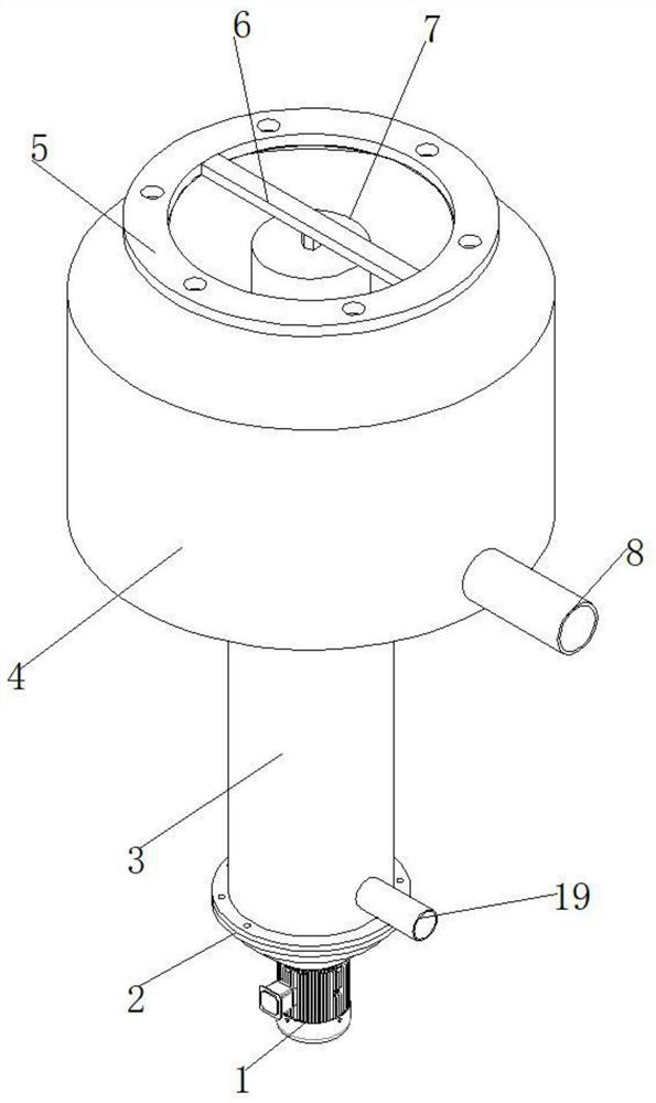 Municipal discharged sewage disinfection and decolorization device