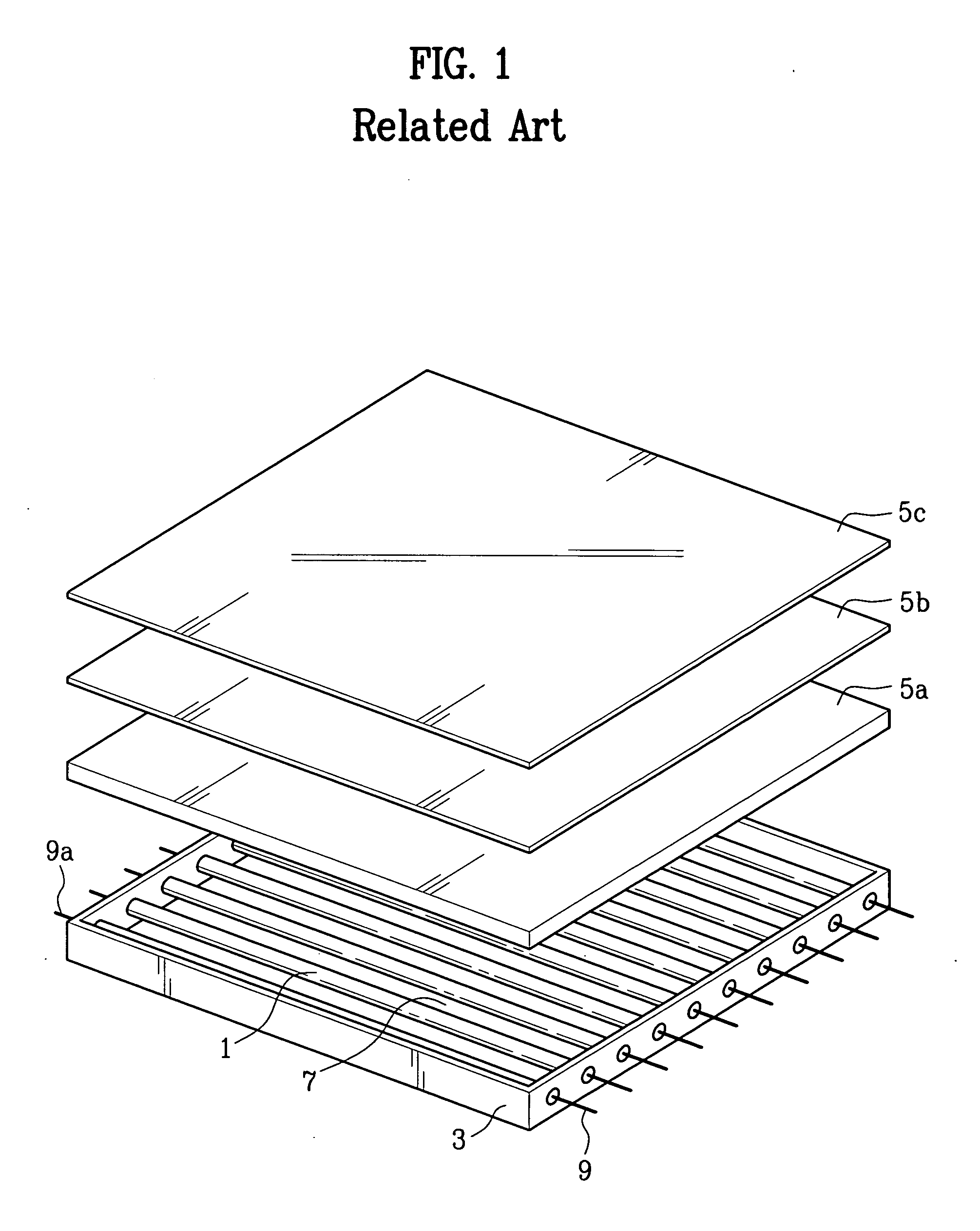 Flat panel fluorescent lamp and fabricating method thereof