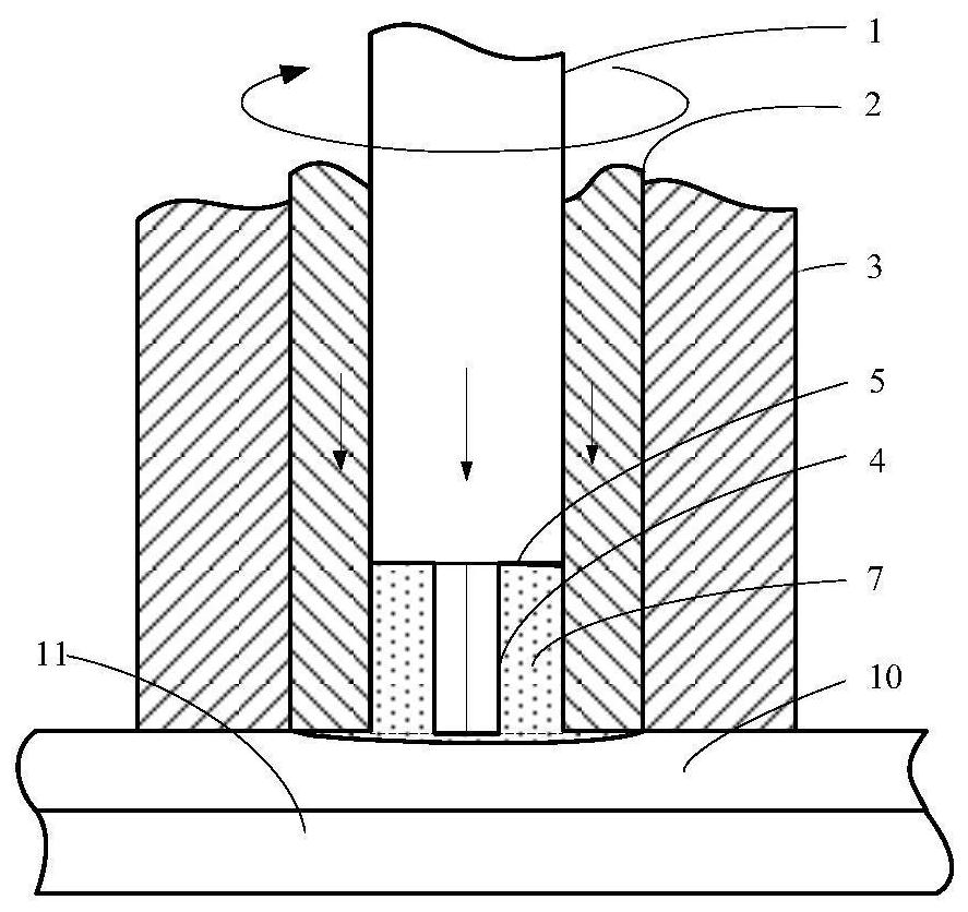 Friction Spot Welding Tool and Method for Material Continuous Inheritance Filling