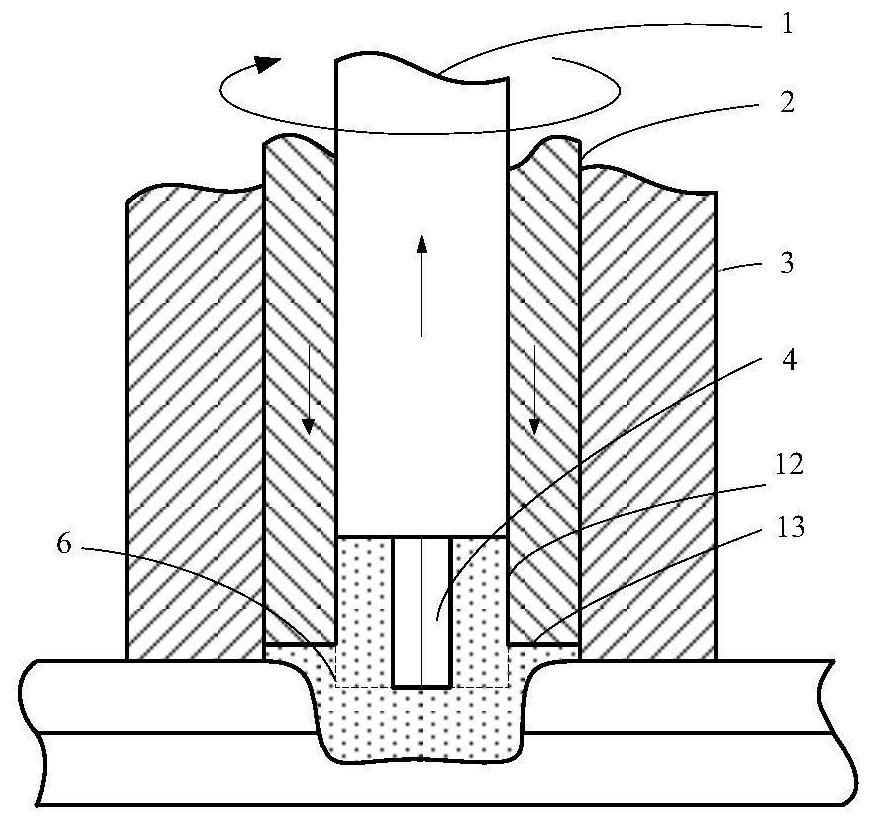 Friction Spot Welding Tool and Method for Material Continuous Inheritance Filling