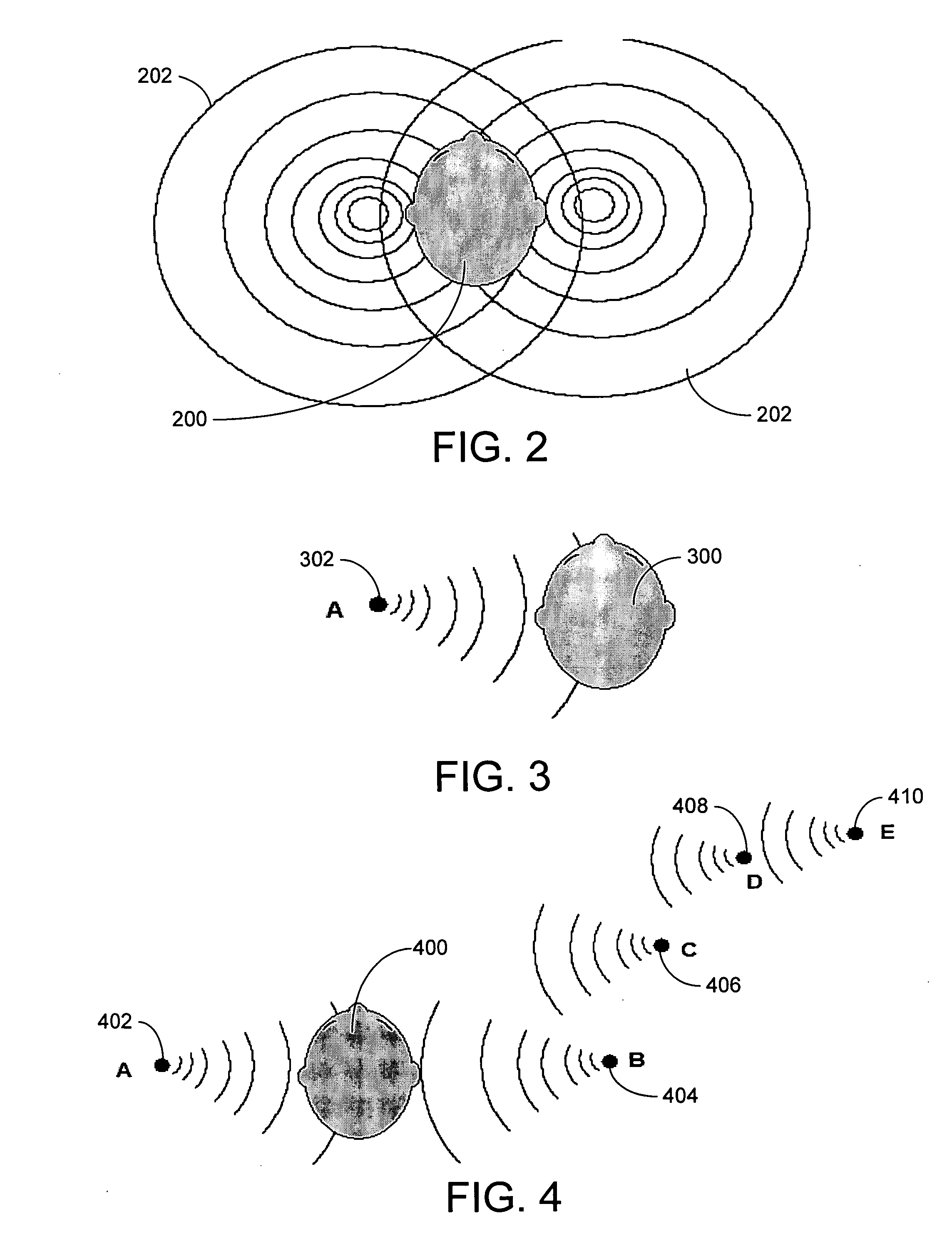 Audio user interface (UI) for previewing and selecting audio streams using 3D positional audio techniques