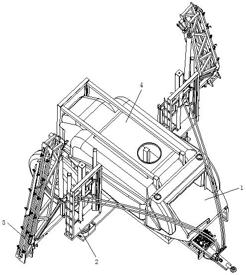 Spraying angle adjusting mechanism and agricultural spraying machine