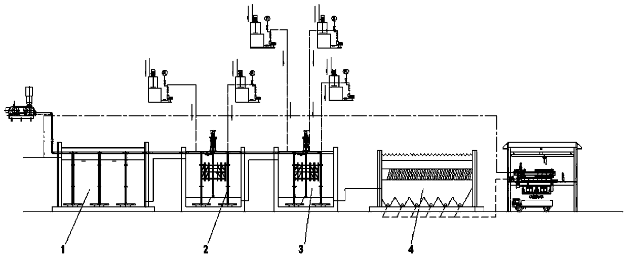 Method for treating leachate wastewater of arsenic-containing waste residue landfills and waste mines