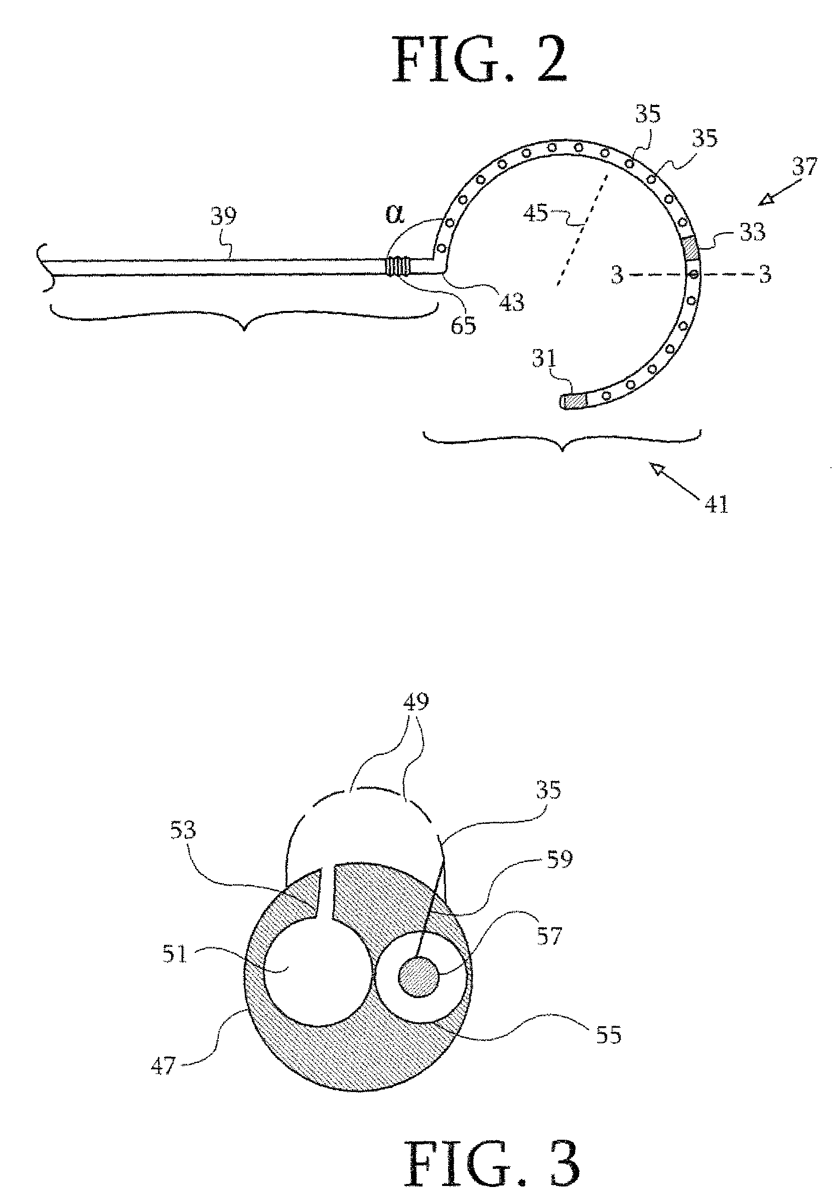 Dual-purpose lasso catheter with irrigation using circumferentially arranged ring bump electrodes