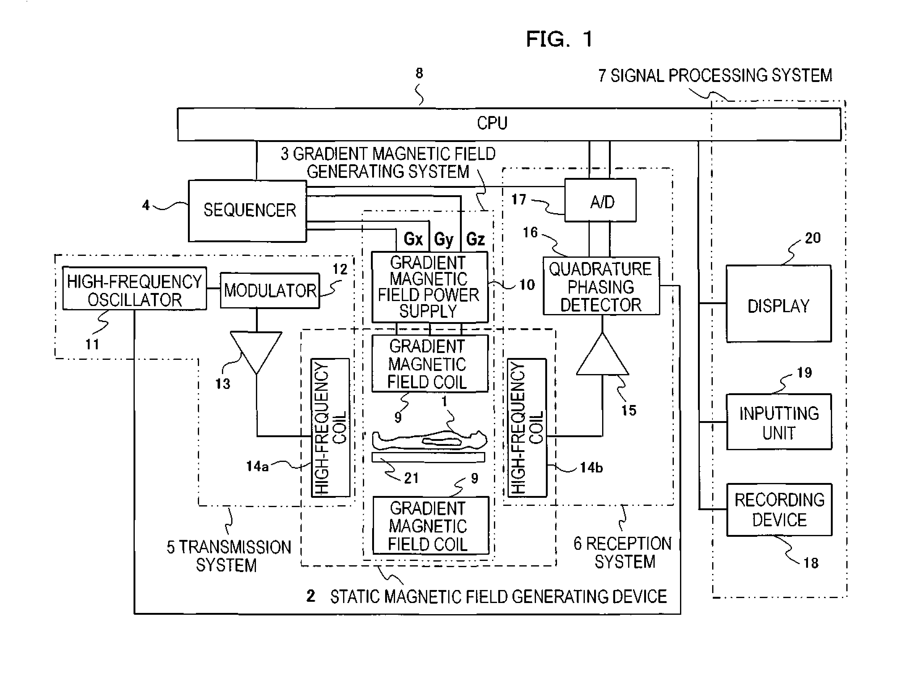 Structure for reducing noise in magnetic resonance imaging apparatus