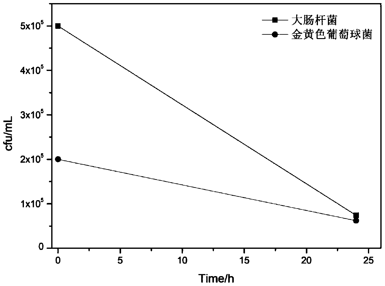 Degradable antibacterial preservative film product and preparation method thereof