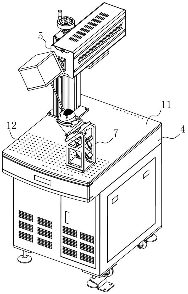 Laser cutting machine for workpiece hole site