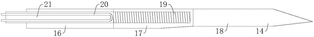 Extruding die used for producing six-hole plates