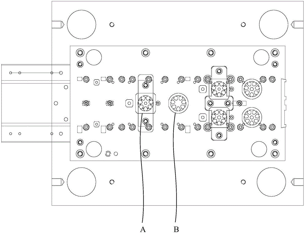 Motor chip punching device and method