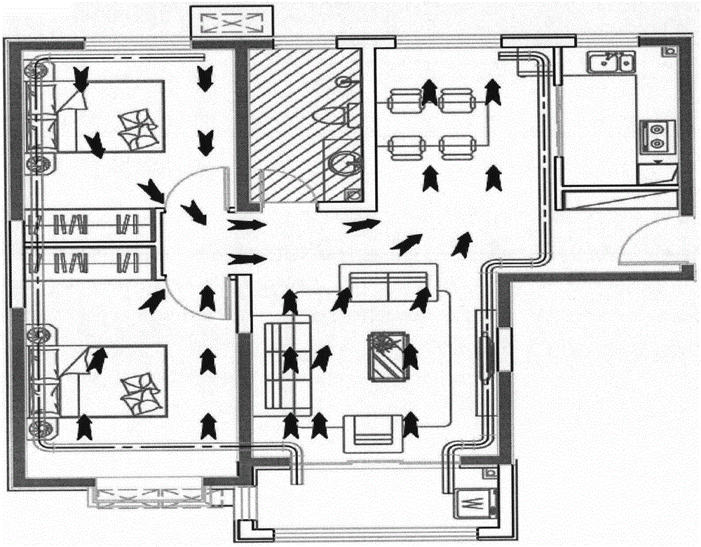 Residential side-wall type pore plate air supply inlets