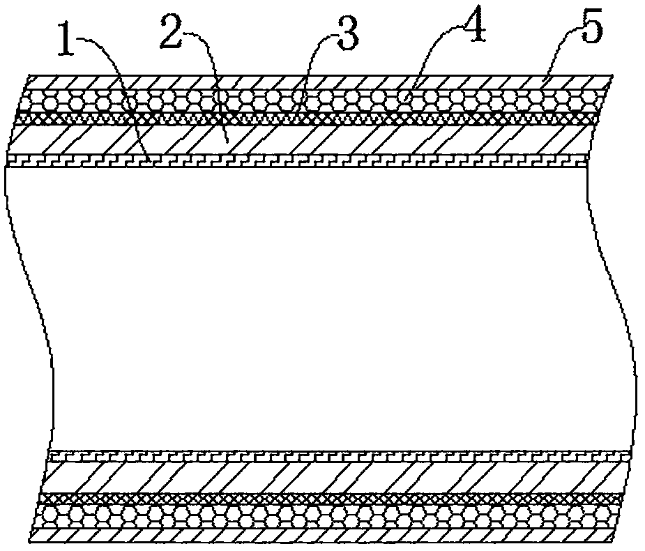 Insulated oil pipe and preparation method thereof