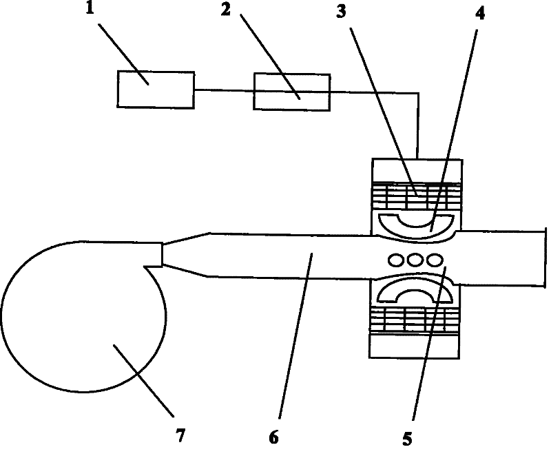 Shock-wave sand stone extinguishing cannon