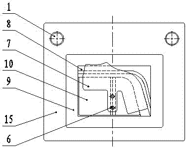 Punch forming process and mould for vehicle load sensing proportional valve support