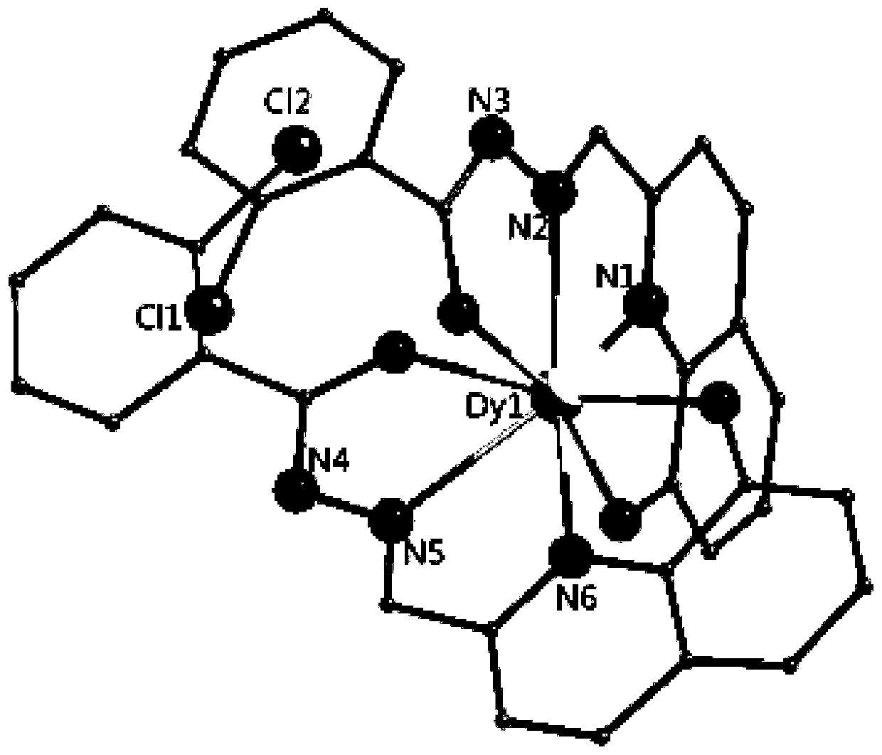 Dysprosium complex constructed with 8-hydroxyquinoline acylhydrazone derivative as a ligand and its synthesis method and application