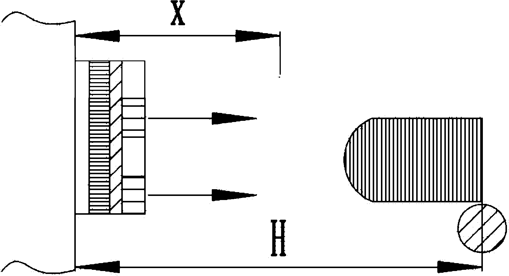 Self-powered wireless temperature field measuring device in closed rotating shaft