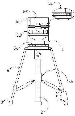 Movable photography tripod device with shockproof function