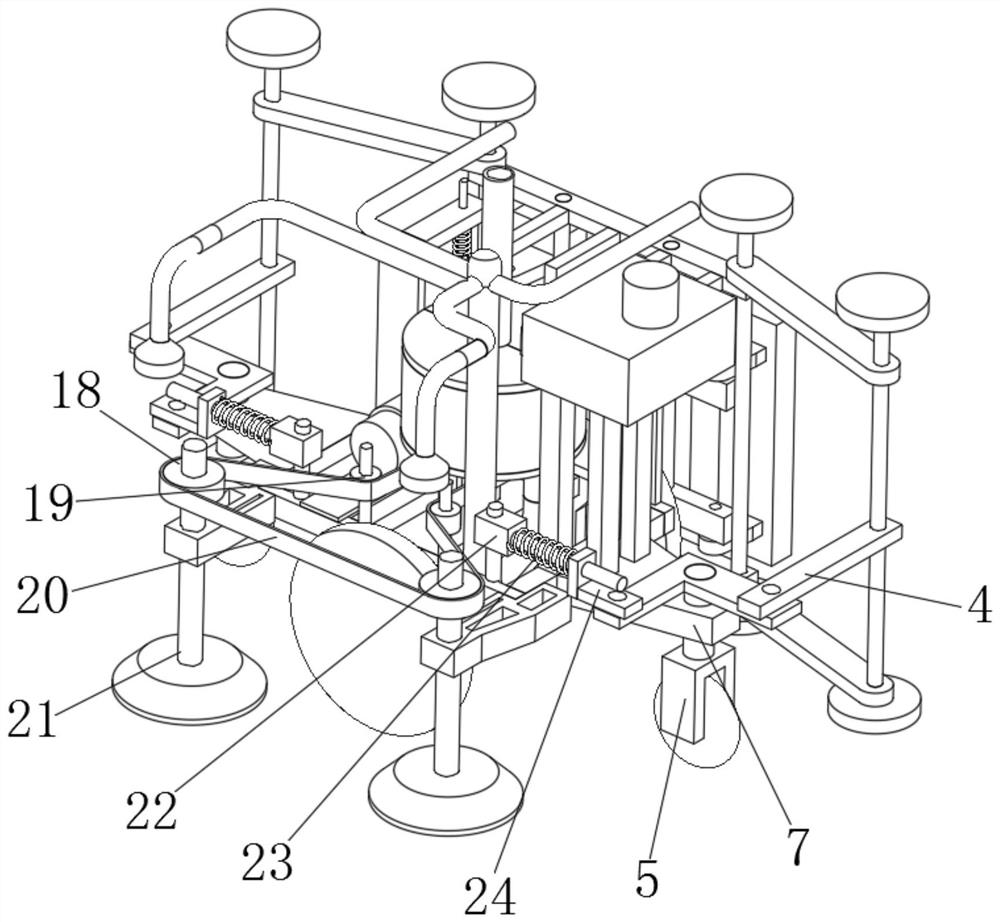 Swimming pool cleaning device capable of achieving deep disinfection