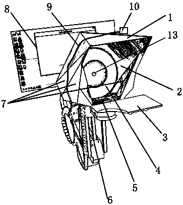 Collecting cabin for face diagnose and tongue diagnosis