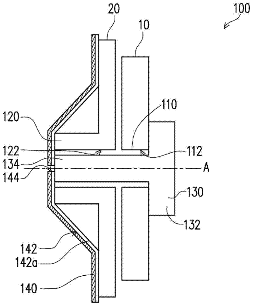 Lock attaching structure and backlight module