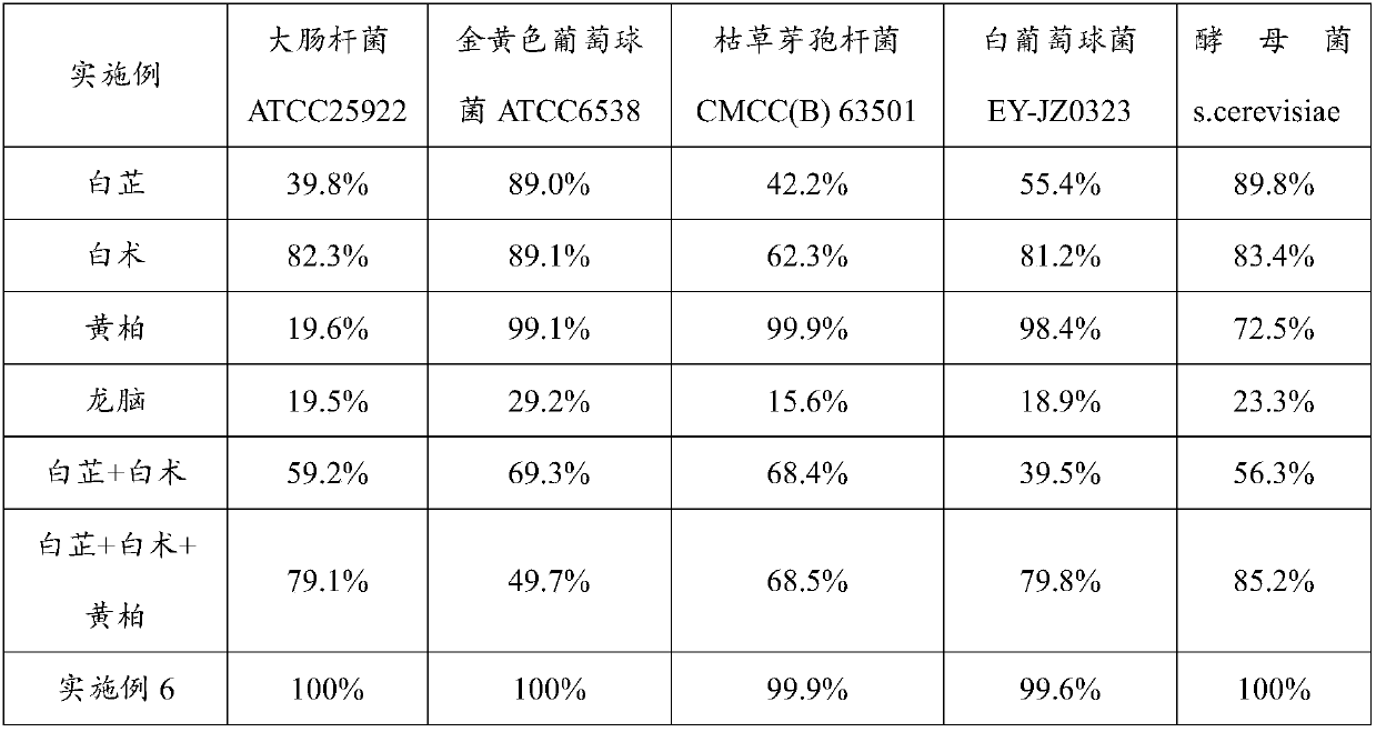 Bacteriostatic traditional Chinese medicine preparation, and preparation method and application thereof