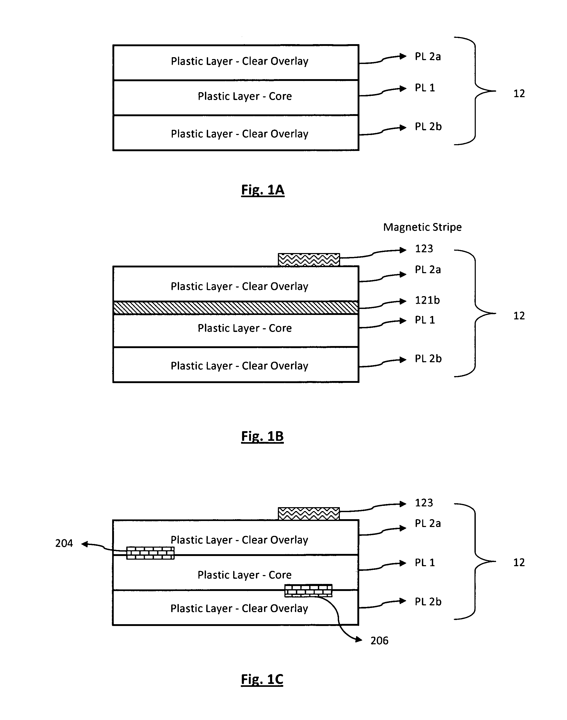 Combination card of metal and plastic