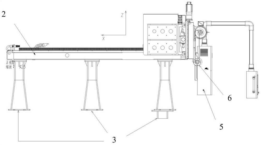 Root polishing equipment used during manufacturing of wind turbine generator blades