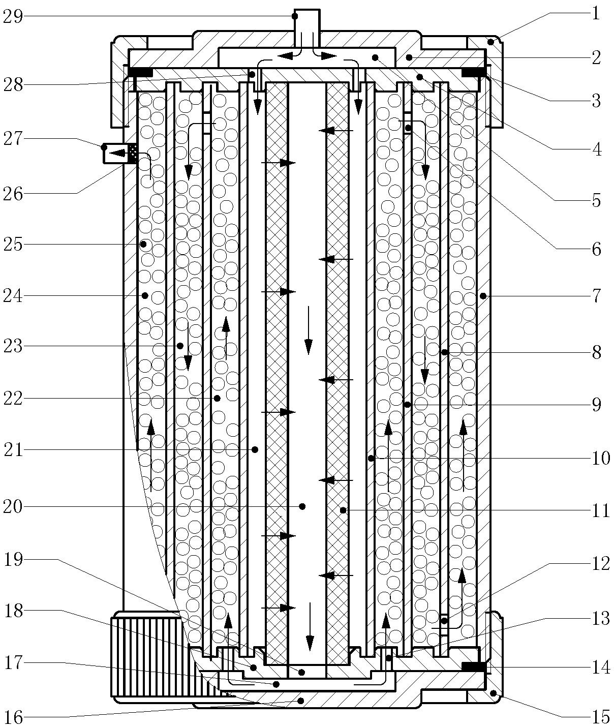 Multi-loop activated water processing unit