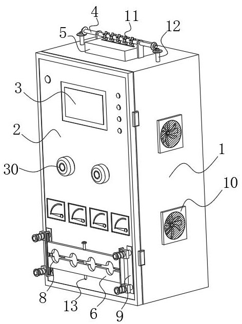 Voltage sag measuring device and system and control method