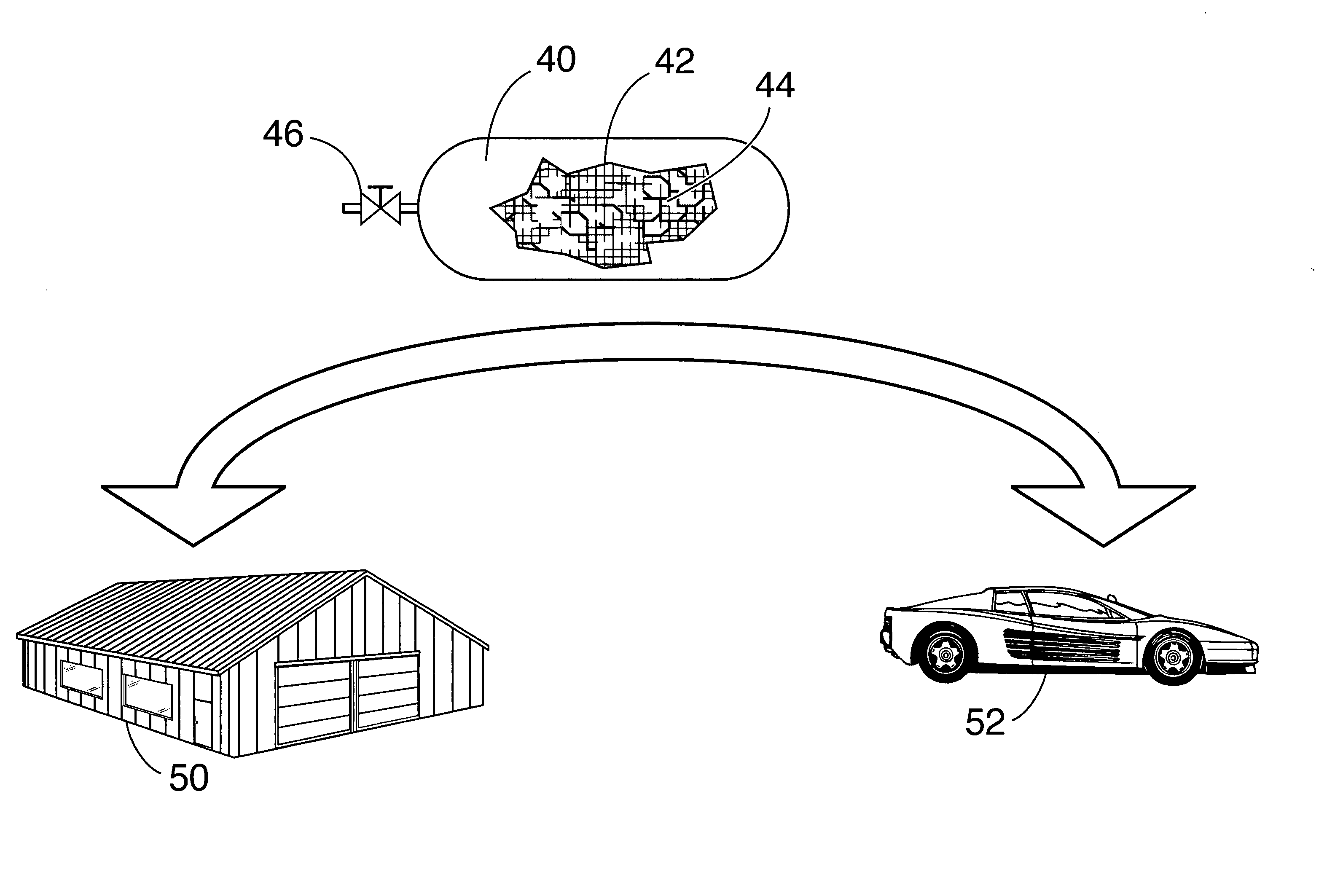 Borazine-boron nitride hybrid hydrogen storage system