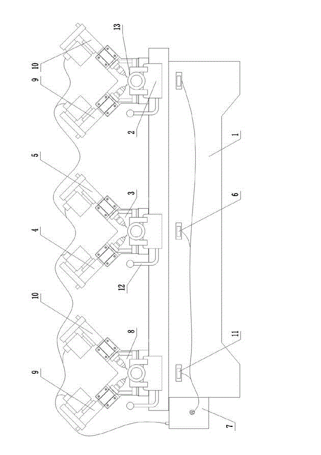 Cross hole drilling machine