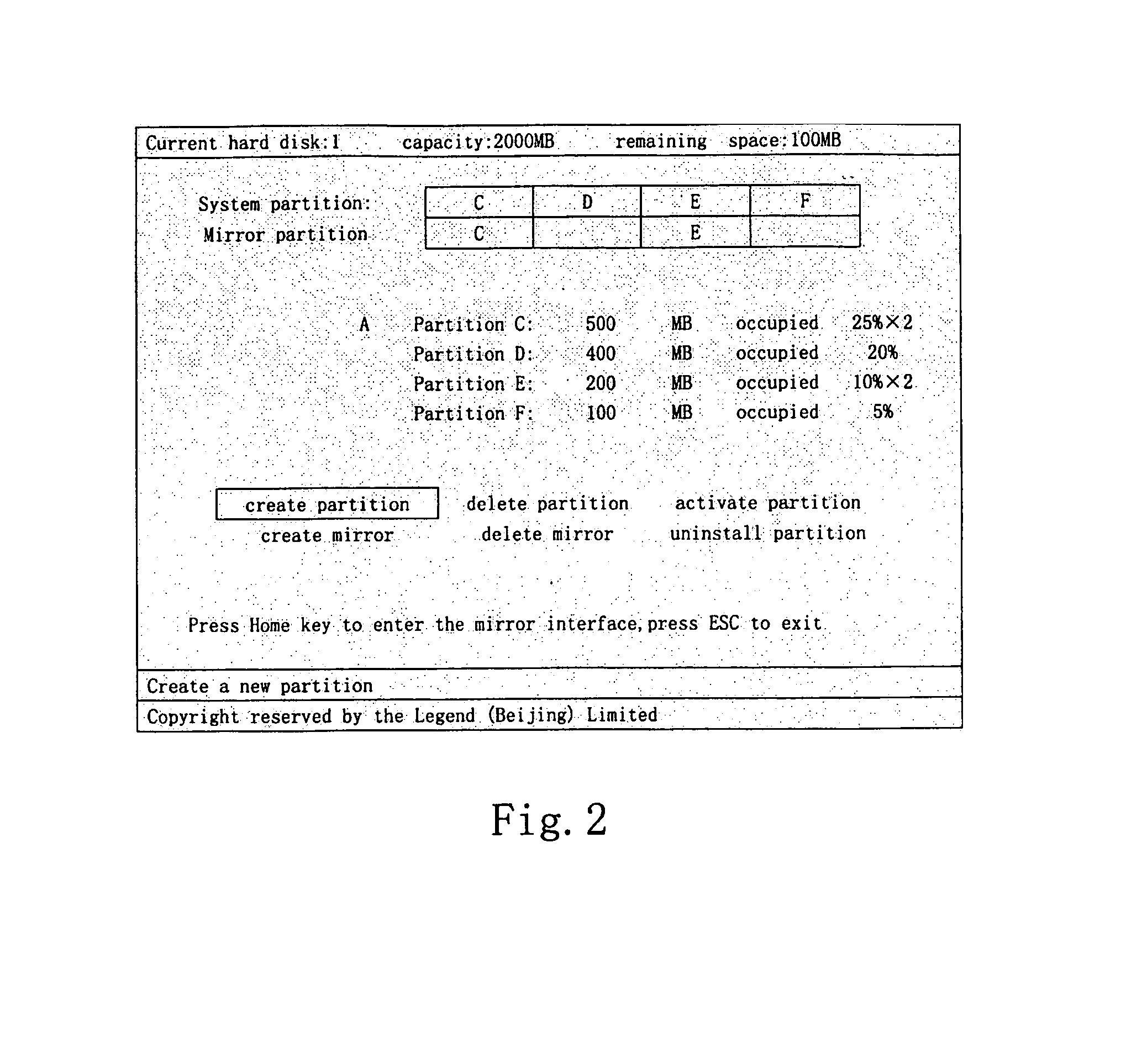 Method for backing up and recovering data in the hard disk of a computer