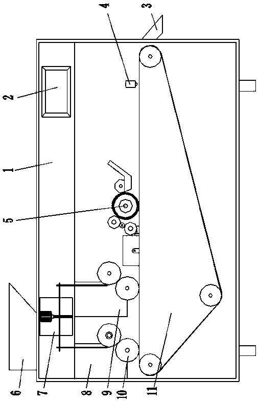 Capsule printing machine provided with counting-quantifying device