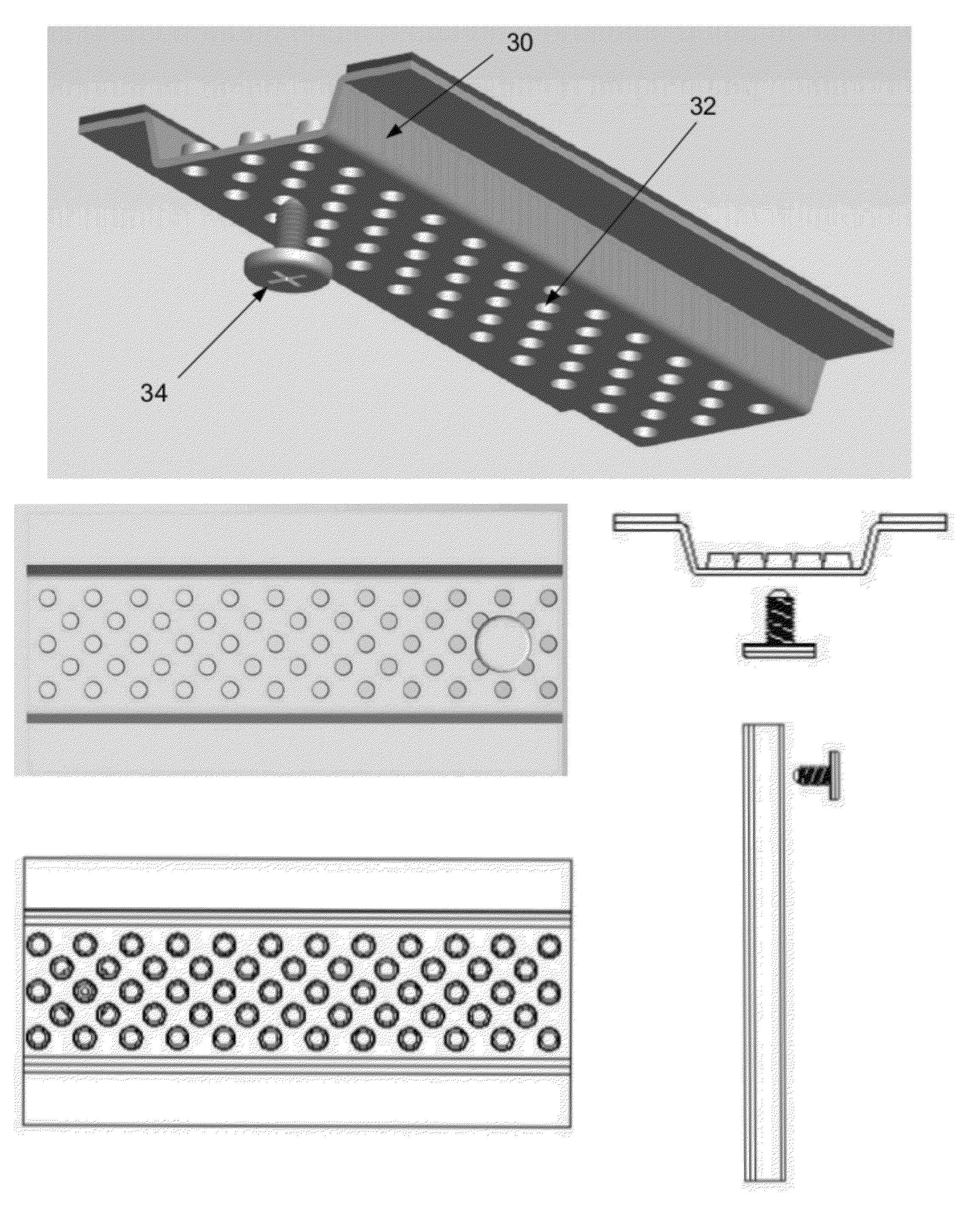 Mounting device for dishwashers