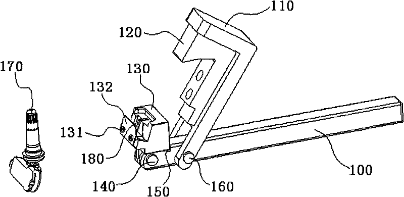 Installation tool for automobile tire pressure sensor assembly