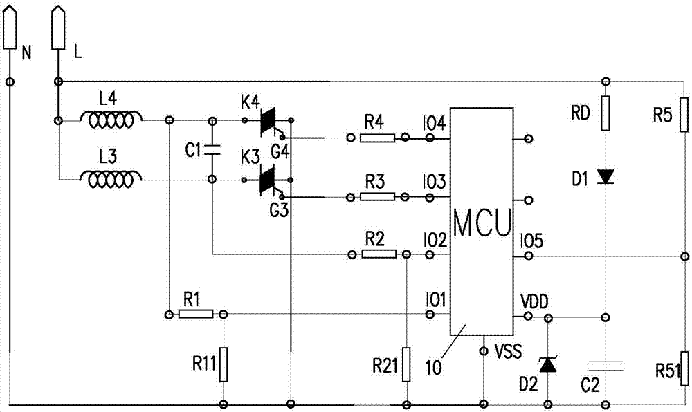 A partition type ventilation fan