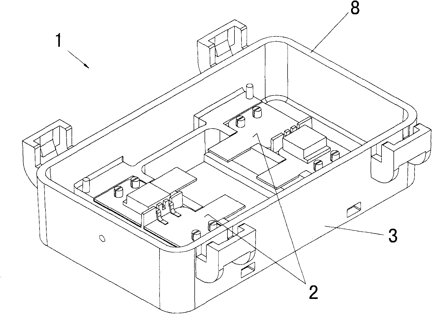 Junction box for solar cell module