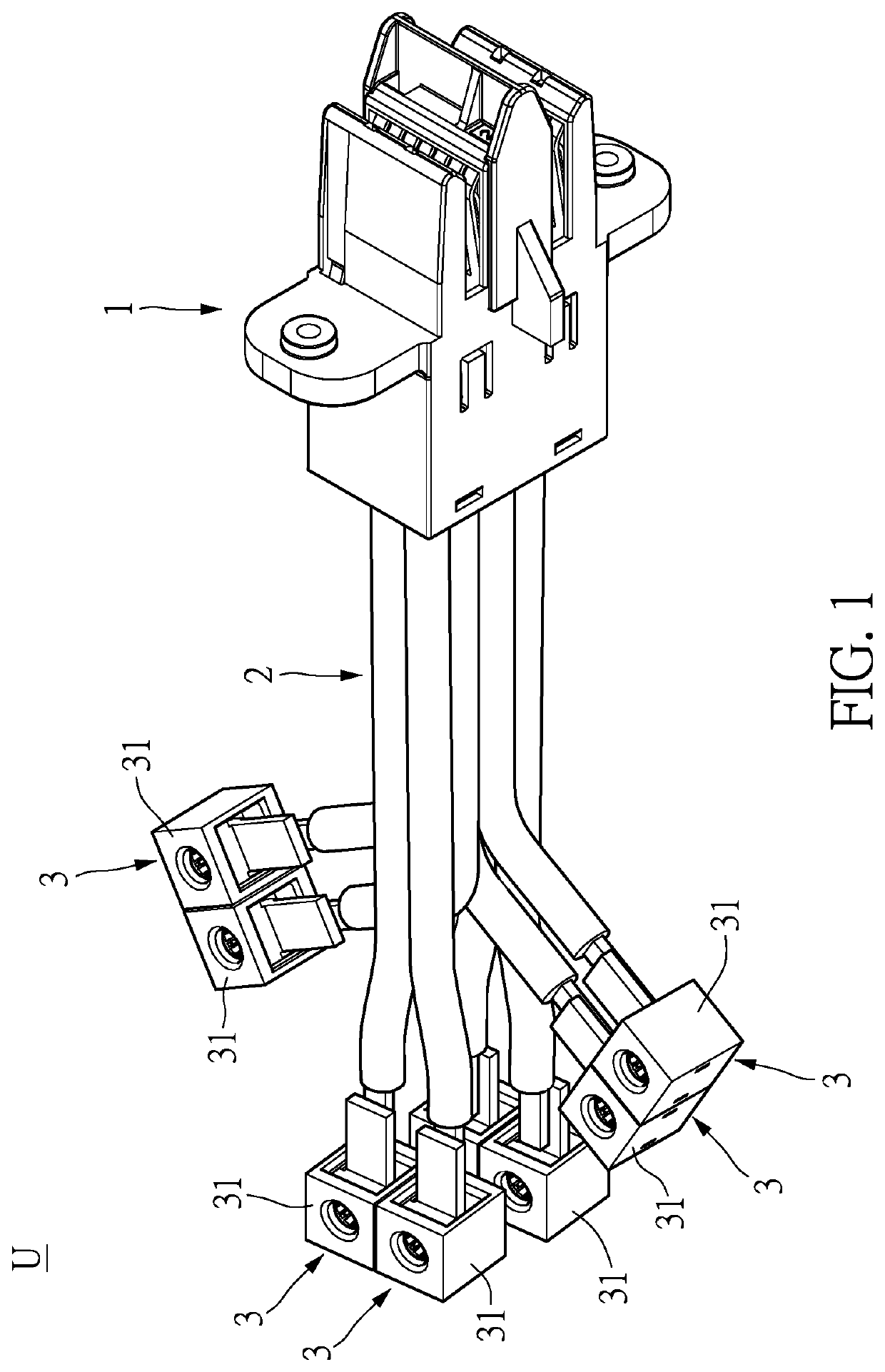 Current transmission assembly and current transmission system